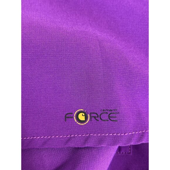 Carhartt Women's Force Cross- Flex V-Neck Scrub Top in Purple - Sz L - Picture 4 of 6